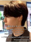 大人毛流れセンターパートin大宮メンズカットパーマ美容室