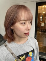 オーパスアミカ(OPUS AMICA)&nbsp;/切りっぱなしボブ×ピンクベージュ