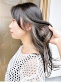 Say.インナーカラーイヤリングカラー透明感カラーレイヤーロング