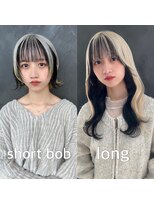 ガルボヘアー 桟橋店(garbo hair)&nbsp;ガルボ桟橋　インナーカラー　プルシールエクステ　ケアブリーチ