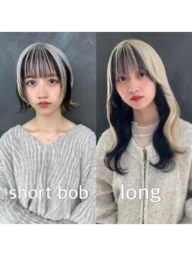 ガルボヘアー 桟橋店(garbo hair) ガルボ桟橋 インナーカラー プルシールエクステ ケアブリーチ