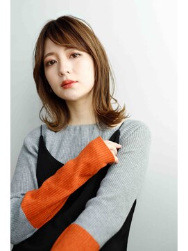 ウル(ulu) ミディアム　透明感カラー　白髪ぼかし　名東区　大人女性