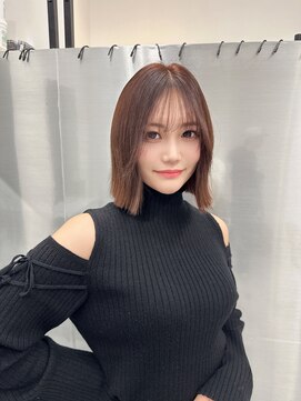 ロムーク 表参道(LOMKH) 大人ボブ×ピンクブラウン