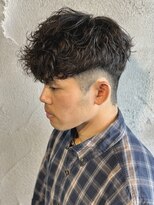 ニアウ 高崎店(Niau)&nbsp;メンズマッシュスペインカール群馬高崎眉毛刈り上げパーマ
