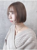 :顎ラインボブぱっつんボブ前下がりボブ軽めボブディ小顔ボブ
