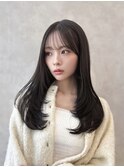 レイヤーカット 卵形