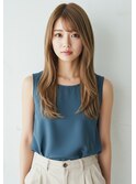 #磐田　レイヤー×ブリーチ1回サンドベージュ