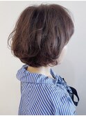 大人のクセ毛風ボブ☆大人ヘア/デジタルパーマお手入れ簡単
