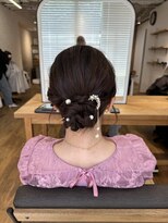 ヘアスペース リズム グリーン(Hair space Rizm green)&nbsp;お呼ばれシニヨン