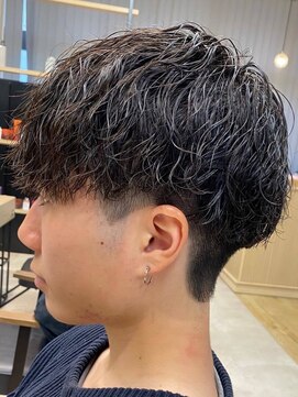 ジーニー 新百合ヶ丘(Genie) ダークアッシュニュアンスパーマ韓国マッシュベリーショート