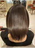 乾かしただけで自然とまとまる美髪ボブ【髪質改善縮毛矯正】