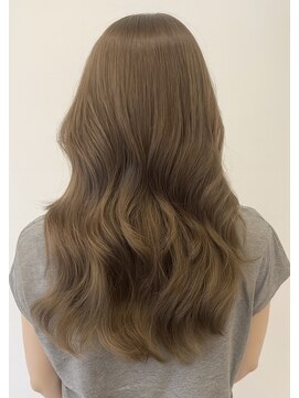 ワンブリーチ　ミルクティーカラー　透明感カラー　ケアブリーチ