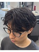 ツイストスパイラルパーマツイストパーマメンズマッシュパーマ