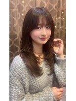 ロンドアベニール 北千住(Lond avenir) 韓国顔周り/バタフライカット/ミディアムレイヤーカット北千住