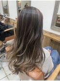 白髪ぼかしハイライトカラー
