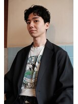 ノフ(knof) センターパートセンターパートパーマメンズパーマフェザーパーマ