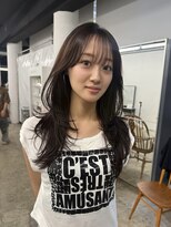 ピア ヤクイン(Pia Yakuin)&nbsp;ハッシュカット/透け感ブラウンカラー　前髪あり　福岡　薬院
