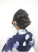 ゆるふわ浴衣アップアレンジ
