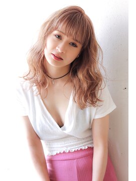 ヘアーワークス ヘルム 渋谷店(HAIR WORKS HELM) [HELM渋谷]ラベンダーミルクティー１美髪エアリーロング