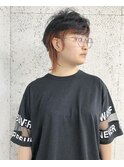 インナーカラー×マッシュウルフ