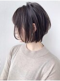 ふんわり丸みショートボブ
