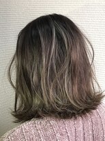 リルーム 伊勢崎店(Re:room) ハイライト　ワンレン/ハイライト/ミディアムボブ