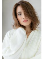 モッズヘア 上尾西口店(mod's hair) 外国人風オレンジカラーハイライト大人ボブ303Z上尾10代20代30代