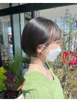 アース 山形店(HAIR&MAKE EARTH)&nbsp;前下がりミニボブ