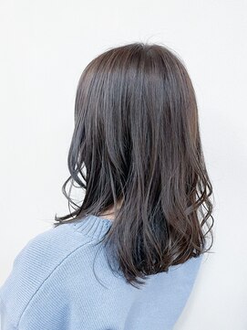 トップヘアー 玉島店(TOP HAIR) 《TOPHAIR 玉島店/ ぱん》透明感カラー×切りっぱなしロブ