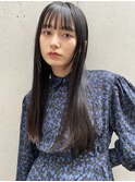 黒髪ロング/ストレートロング