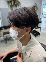 リット×ベリエ(Lit.×belier)&nbsp;ニュアンスパーマツーブロックメンズマッシュパーマメンズカット