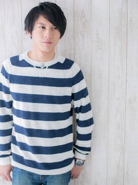 モッズヘア メン 上尾東口店(mod's hair men) ≪mod's men≫ラフフェザー暗髪七三分けスマートマッシュQ