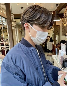 ベル 表参道Terrace(Belle) 【お客様ヘア】メンズ大人気センターパート！ 韓国風カルマヘア