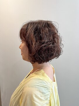 ピュアソウル(Pure Soul) N.Y.ドライカット★大人可愛いカーリーボブ[渋谷]