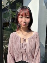 ヘアー アイス ルーチェ(HAIR ICI LUCE)&nbsp;インナーカラー ボブウルフ レイヤー ウルフ ミニウルフ / 山中