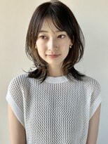 ガーデン オオタカノモリ(garden otakanomori)&nbsp;インナーグレージュ×小顔前髪×くびれレイヤー×暗髪ミディk