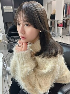 ランテルディ 渋谷(LANTERDIT) 韓国風ヘア　シースルーバング　透明感カラー　アッシュブラウン