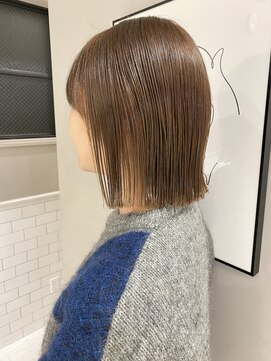 フェンヘアーアイス 中目黒(Fen.hair ici) グレーベージュカラーダークアッシュベージュくすみカラー