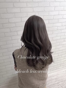 ヘアースタジオ シーオーイー(hair studio C-O-E) ブリーチなしダブルカラーのグレージュカラー