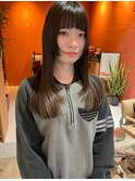 黒髪レイヤー/レイヤーカット/ワイドバング/20代/30代/40代
