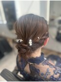 アップスタイルヘアセット