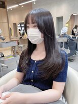 グロー 大宮(GLROW)&nbsp;□ 韓国大宮顔周りレイヤーカット大人可愛いワンホンヘア