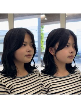アネラ(Anela) 顔周りカット/ミディアムボブ /ダークブラウン 【山中】