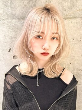 ロンドメリア 天神大名店(Lond Melia) ★くびレイヤー美髪エアリーロング似合わせカットピンクブラウン