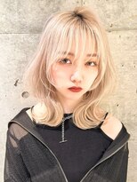 ロンドメリア 天神大名店(Lond Melia) ★くびレイヤー美髪エアリーロング似合わせカットピンクブラウン