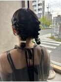 お呼ばれヘア