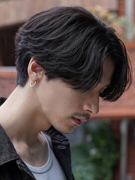 フィフス(fifth) 原宿ニュアンスパーマ毛流れセンターパートカットビジネスヘア