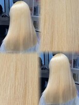 ベレーザ 渋谷(BELEZA) 17567全頭ブリーチダブルカラーハイレイヤーカット金髪ブロンド