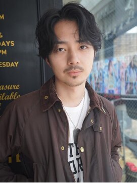 クオル キャスト 熊本(QOL×cast) 大人ニュアンスパーマセンターパート