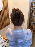 ふわふわかわいいお団子ヘア